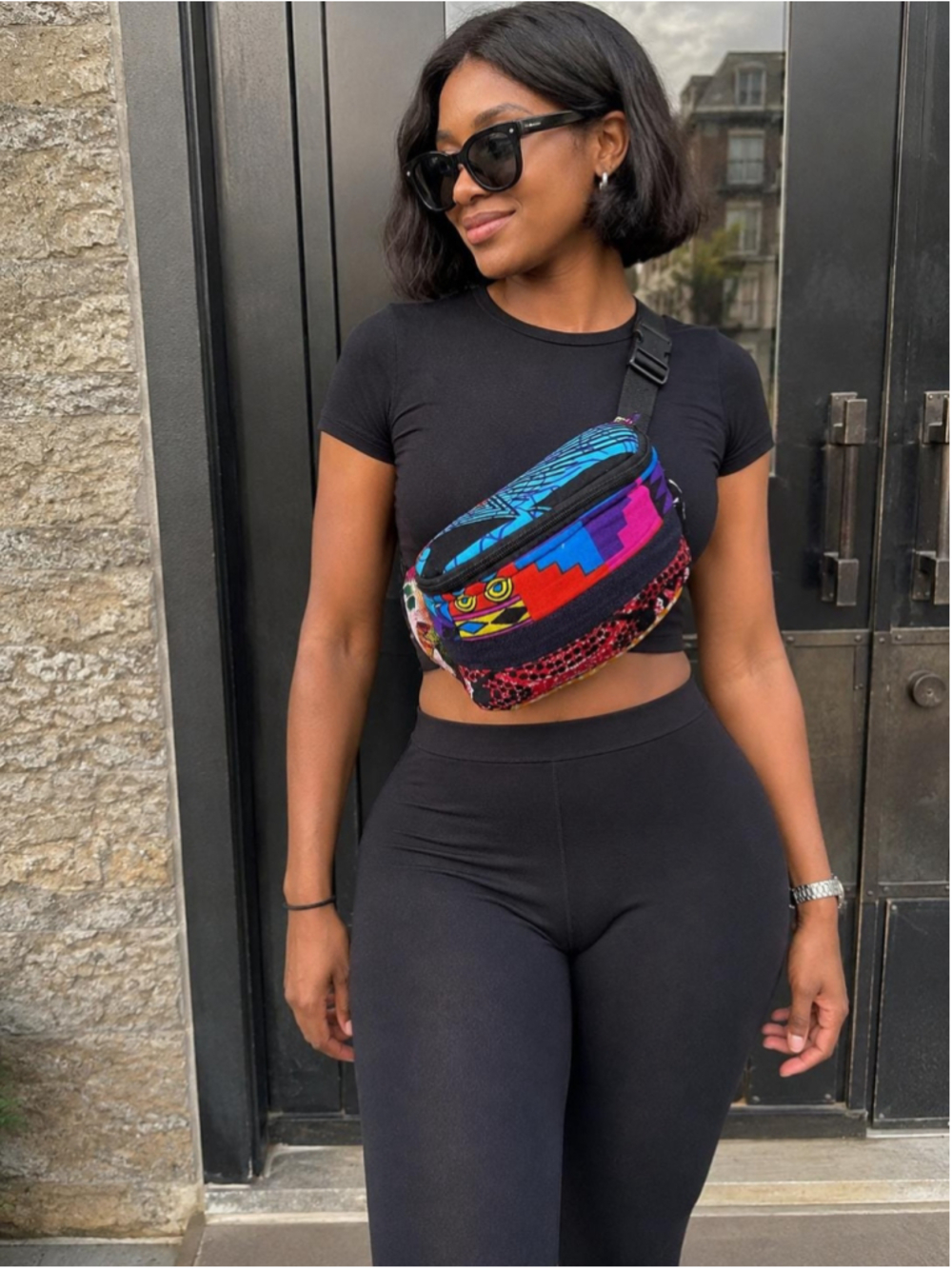 Handmade Ankara Fanny Pack, African Wax Print Belt Bag, Festival Hip Purse